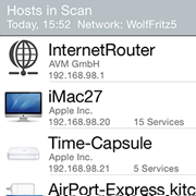 iNet Netzwerkscanner identifieziert alle Computer und Geräte in Ihrem Netzwerk.