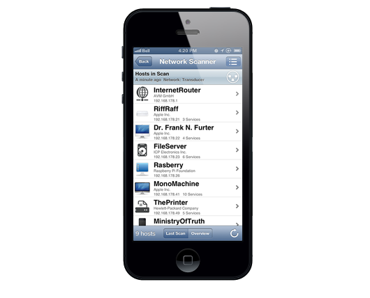iNet Pro Networkscanner for iPhone